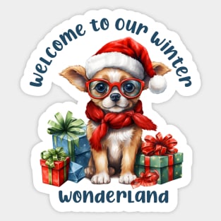 Welcome to Our Winter Wonderland Sticker